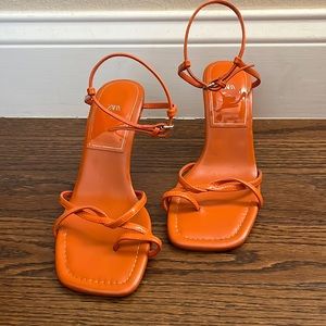 ZARA Orange Sandals